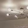 6_Kichler Ocala 41.25 Inch 6 Light Flush Mount with Clear Crystal more views