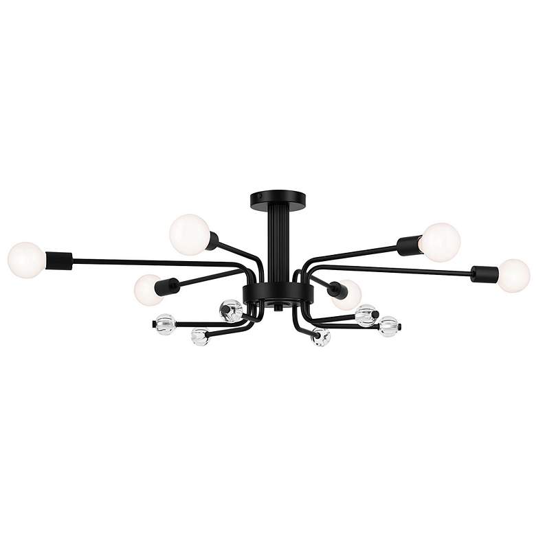 Image 3 Kichler Ocala 41 1/4" Wide Black 6-Light Ceiling Light