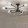 7_Kichler Ocala 41 1/4" Wide Black 6-Light Ceiling Light more views