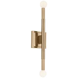 Kichler Odensa 17 Inch 2 Light Wall Sconce in Champagne Bronze