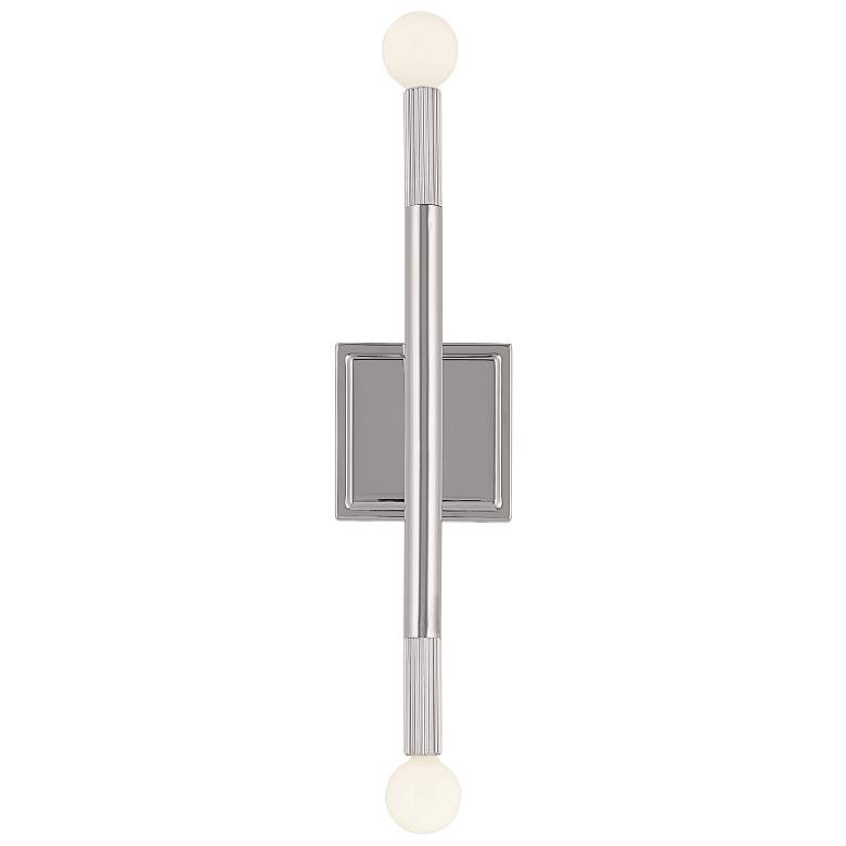 Image 4 Kichler Odensa 17 inch High 2-Light Polished Nickel Wall Sconce more views