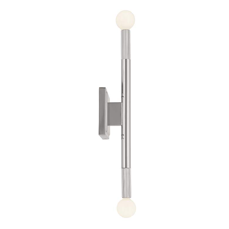 Image 4 Kichler Odensa 17 inch High 2-Light Polished Nickel Wall Sconce more views