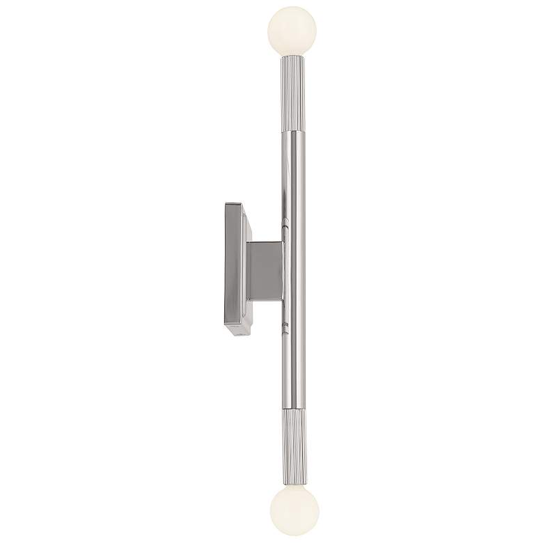 Image 5 Kichler Odensa 17 inch High 2-Light Polished Nickel Wall Sconce more views