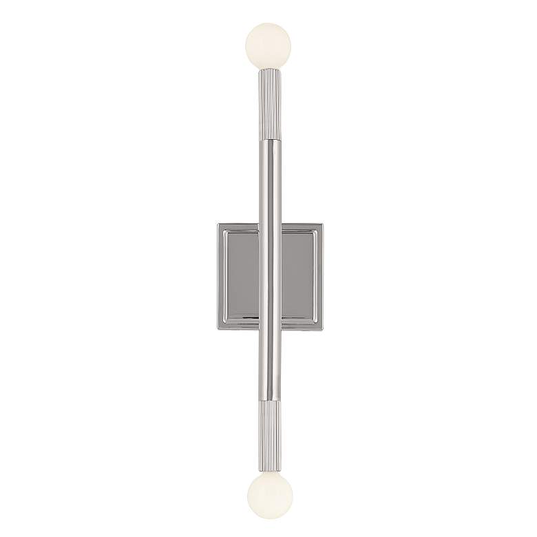 Image 5 Kichler Odensa 17 inch High 2-Light Polished Nickel Wall Sconce more views