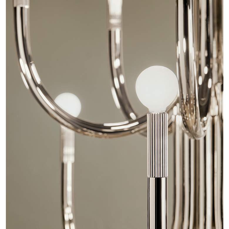 Image 5 Kichler Odensa 40.25 Inch 15 Light Chandelier in Polished Nickel more views