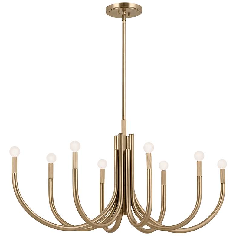 Image 1 Kichler Odensa 46" Wide Champagne Bronze 8-Light Chandelier