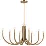 1_Kichler Odensa 46" Wide Champagne Bronze 8-Light Chandelier