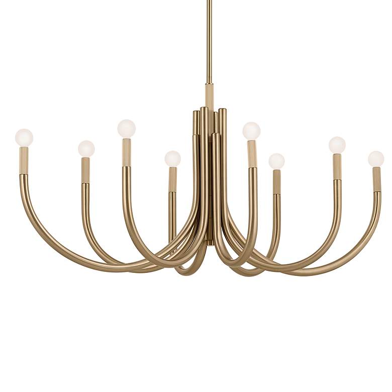 Image 2 Kichler Odensa 46" Wide Champagne Bronze 8-Light Chandelier more views