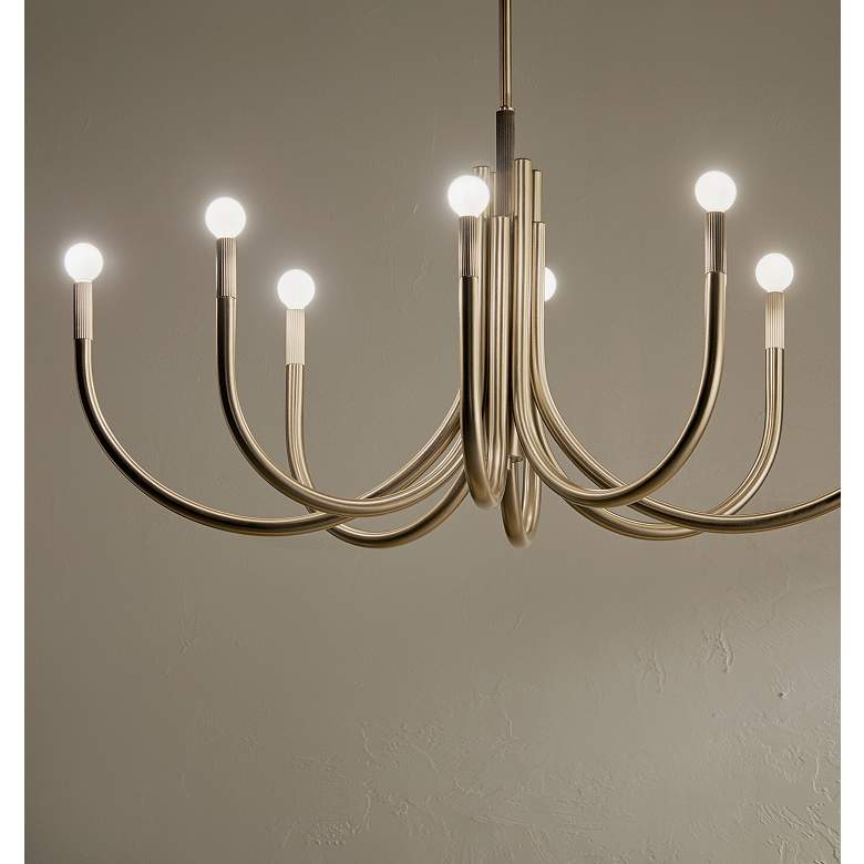 Image 5 Kichler Odensa 46" Wide Champagne Bronze 8-Light Chandelier more views