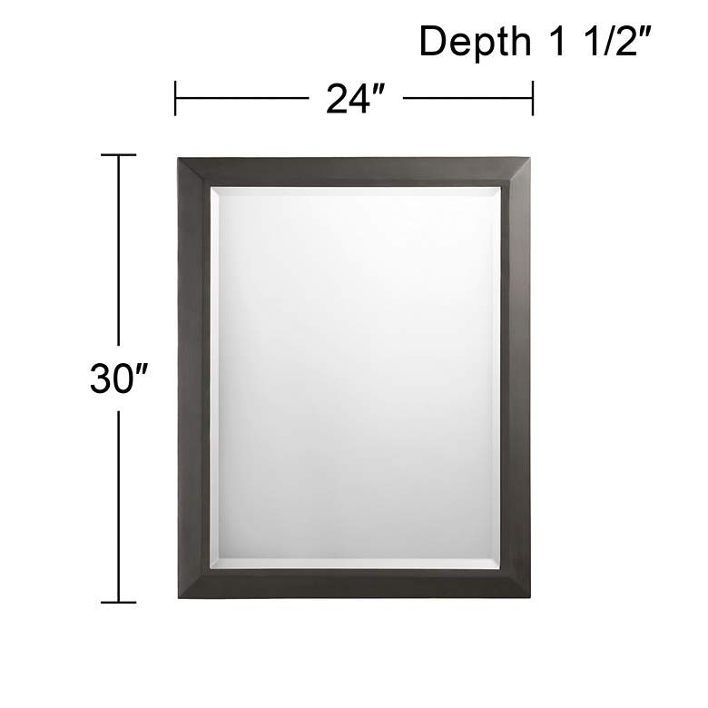 Image 4 Kichler Olde Bronze 24" x 30" Rectangular Wall Mirror more views