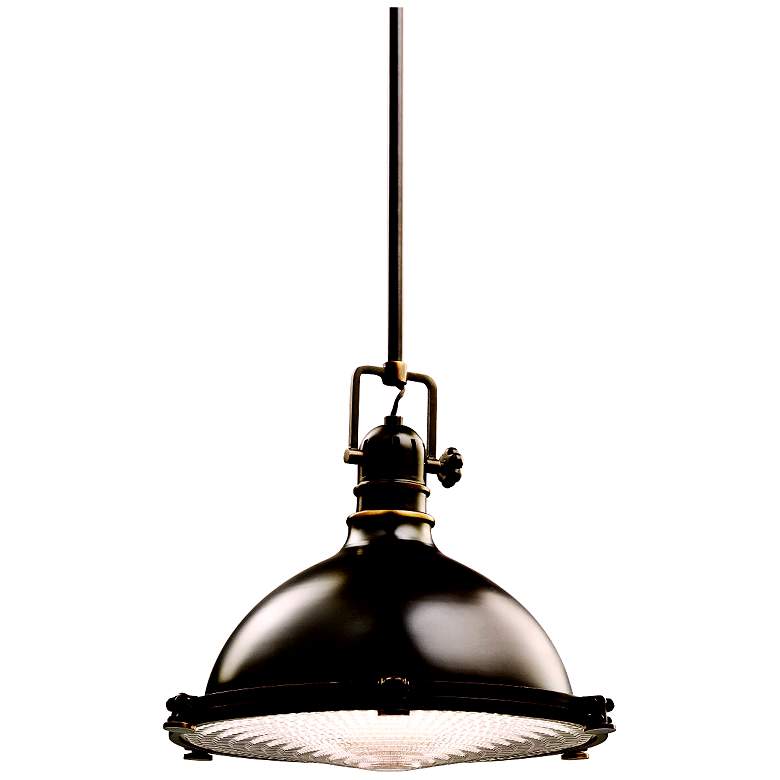 Image 2 Kichler Olde Bronze Fresnel Lens 13 1/2" Wide Pendant Light