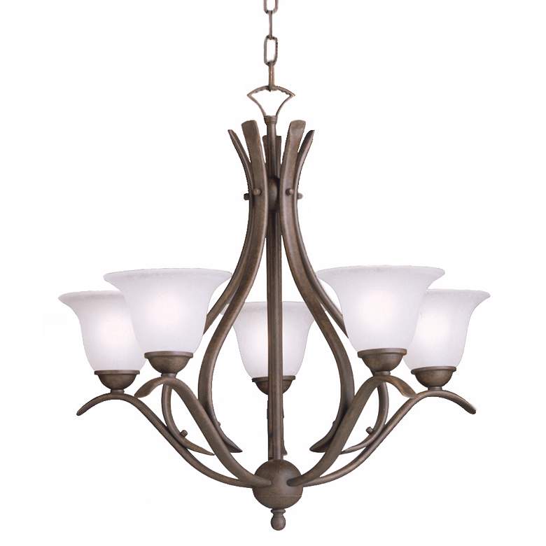 Image 1 Kichler Olympia Collection 24 inch Five Light Chandelier
