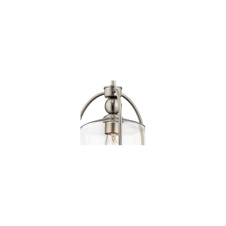 Image 3 Kichler Omerta 9 1/2" Wide Brushed Nickel Clear Glass Mini Pendant more views
