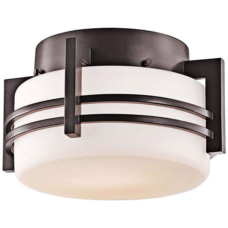 Image 2 Kichler Pacific Edge 10 1/2 inch Bronze Ceiling Light