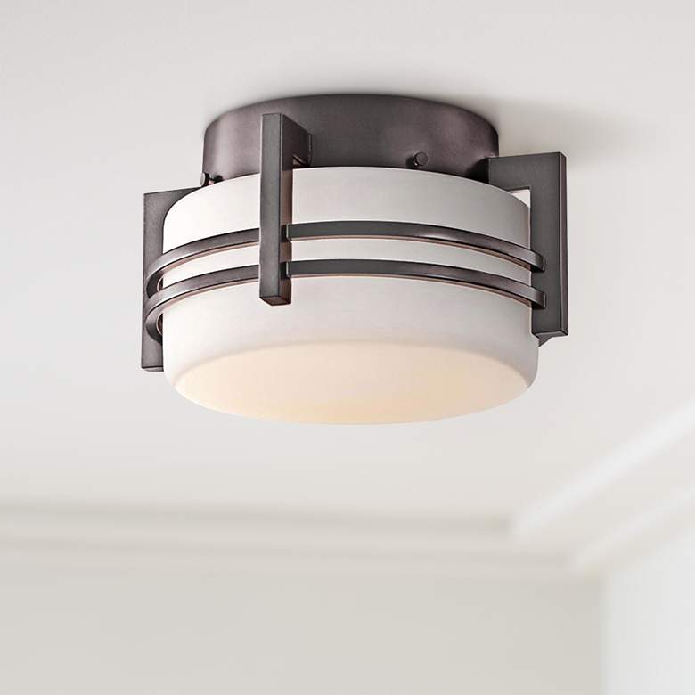 Image 1 Kichler Pacific Edge 10 1/2" Bronze Ceiling Light