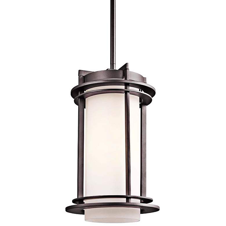 Image 1 Kichler Pacific Edge 13 1/2 inchH Bronze Outdoor Hanging Light