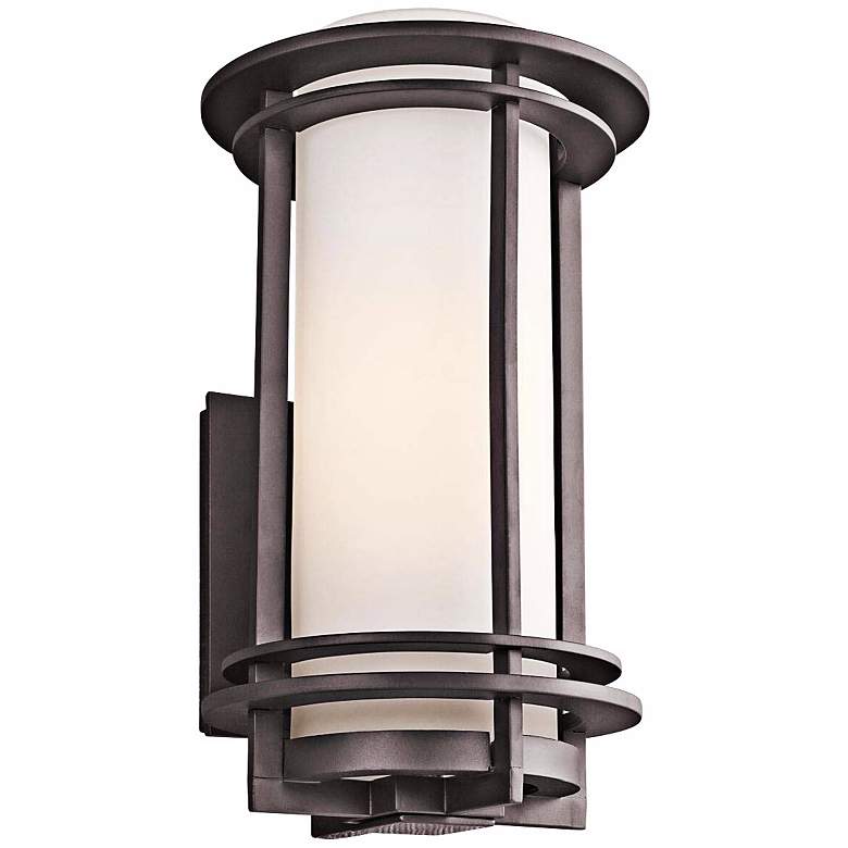 Image 1 Kichler Pacific Edge 16 inch High Bronze Outdoor Wall Sconce