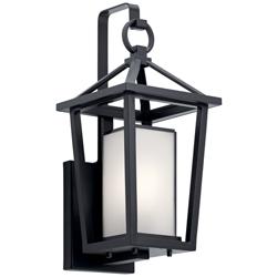 Kichler Pai 17 1/4" High Black Open Cage Outdoor Wall Light