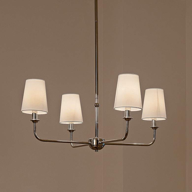 Image 2 Kichler Pallas 25" Wide 4-Light Nickel Traditional Chandelier