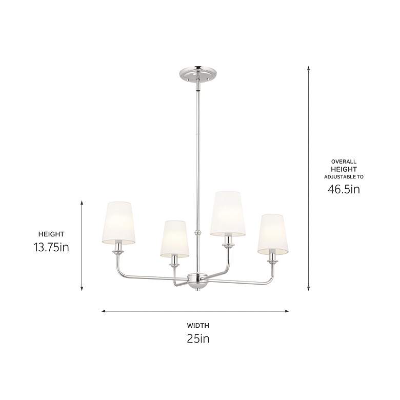 Image 5 Kichler Pallas 25" Wide 4-Light Nickel Traditional Chandelier more views