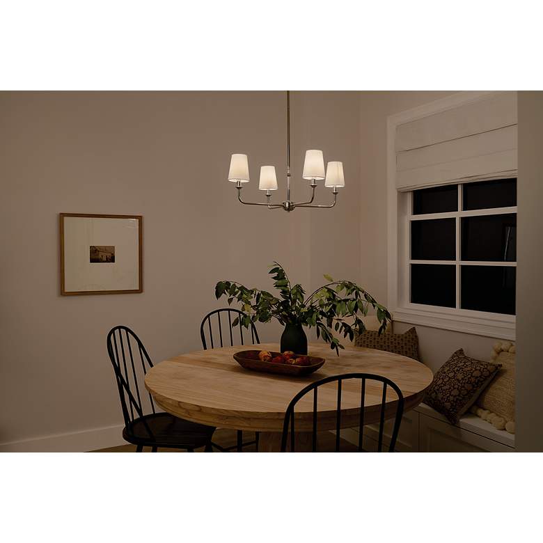 Image 6 Kichler Pallas 25" Wide 4-Light Nickel Traditional Chandelier more views