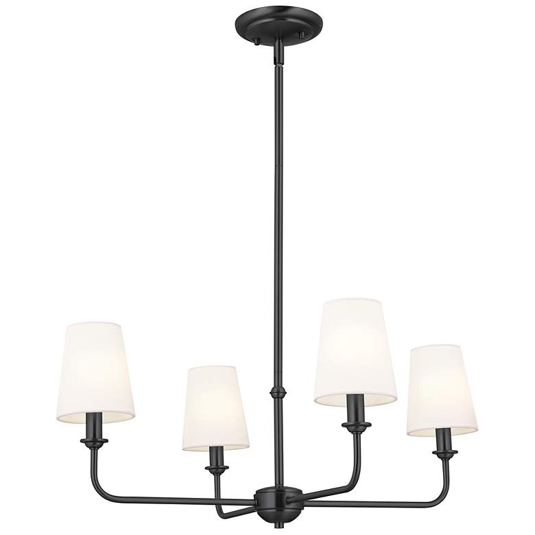 Image 2 Kichler Pallas 25" Wide Black 4-Light Chandelier