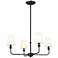 Kichler Pallas 25" Wide Black 4-Light Chandelier