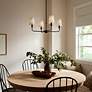 5_Kichler Pallas 25" Wide Black 4-Light Chandelier more views