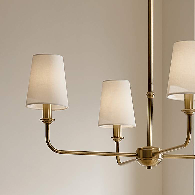 Image 4 Kichler Pallas 25"W Brushed Natural Brass 4-Light Chandelier more views