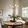 6_Kichler Pallas 25"W Brushed Natural Brass 4-Light Chandelier more views
