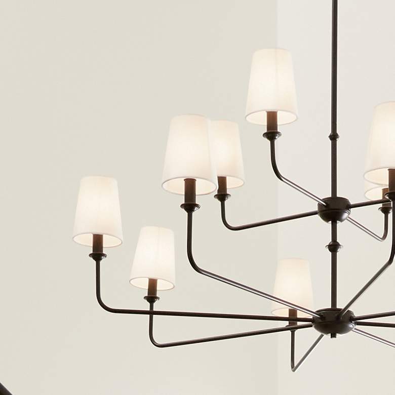 Image 3 Kichler Pallas 42 3/4" Wide Black 12-Light Chandelier more views