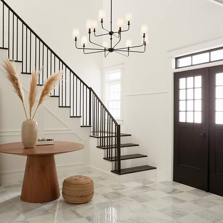 Image 7 Kichler Pallas 42 3/4" Wide Black 12-Light Chandelier more views