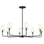 Thumbnail3 of Kichler Pallas 42 3/4" Wide Black Finish 8-Light Shade Chandelier