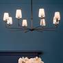 Thumbnail2 of Kichler Pallas 42 3/4" Wide Black Finish 8-Light Shade Chandelier