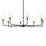 Thumbnail4 of Kichler Pallas 42 3/4" Wide Black Finish 8-Light Shade Chandelier more views