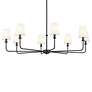 Kichler Pallas 42 3/4" Wide Black Finish 8-Light Shade Chandelier in scene