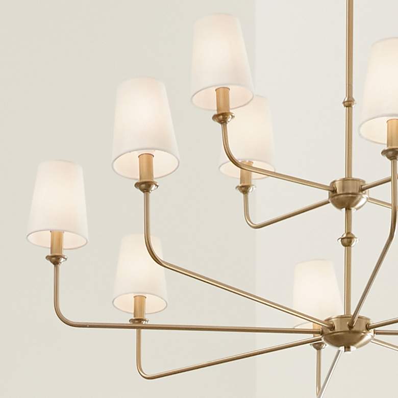 Image 4 Kichler Pallas 42 3/4" Wide Brushed Natural Brass 12-Light Chandelier more views