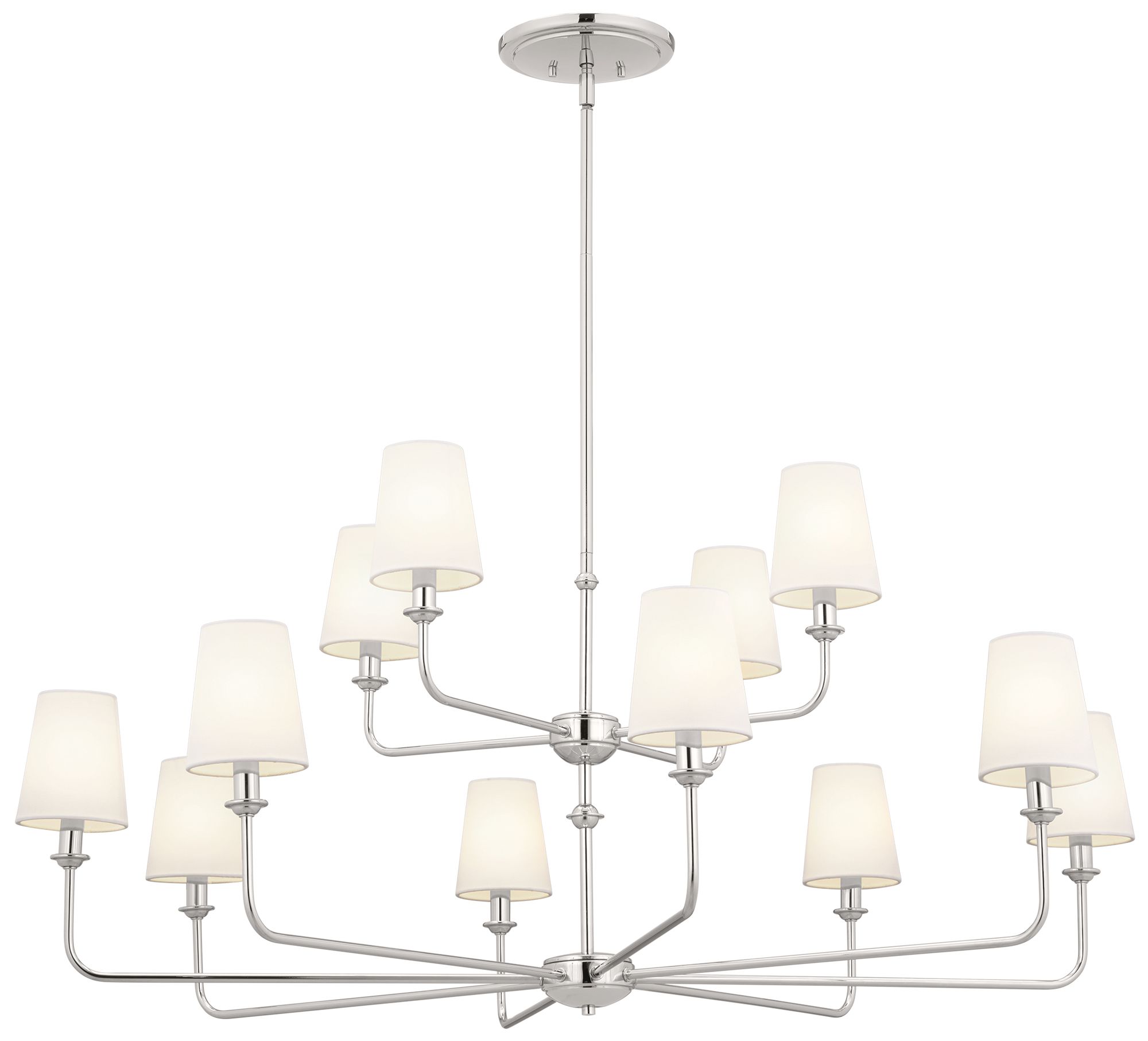 Kichler Pallas 42 3/4"W Polished Nickel 12-Light Chandelier