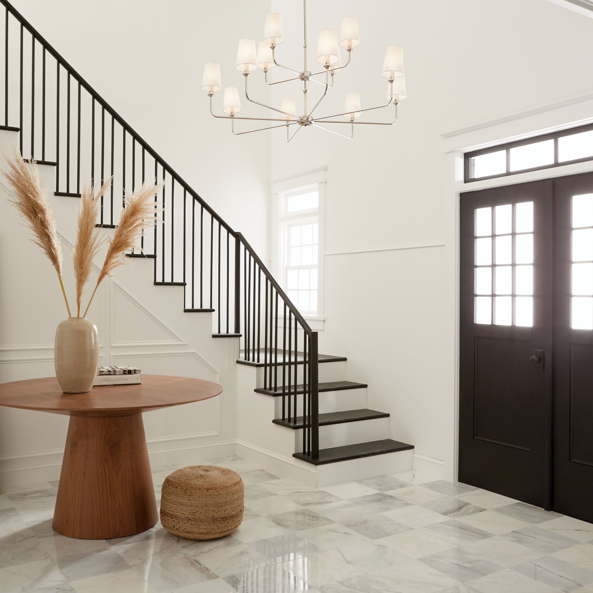 Kichler Pallas 42 3/4"W Polished Nickel 12-Light Chandelier in scene