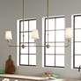 Thumbnail2 of Kichler Pallas 48 1/4" Wide 3-Light Brass Finish Linear Chandelier
