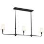 3_Kichler Pallas 48 1/4" Wide Black 3-Light Linear Chandelier