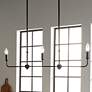 2_Kichler Pallas 48 1/4" Wide Black 3-Light Linear Chandelier