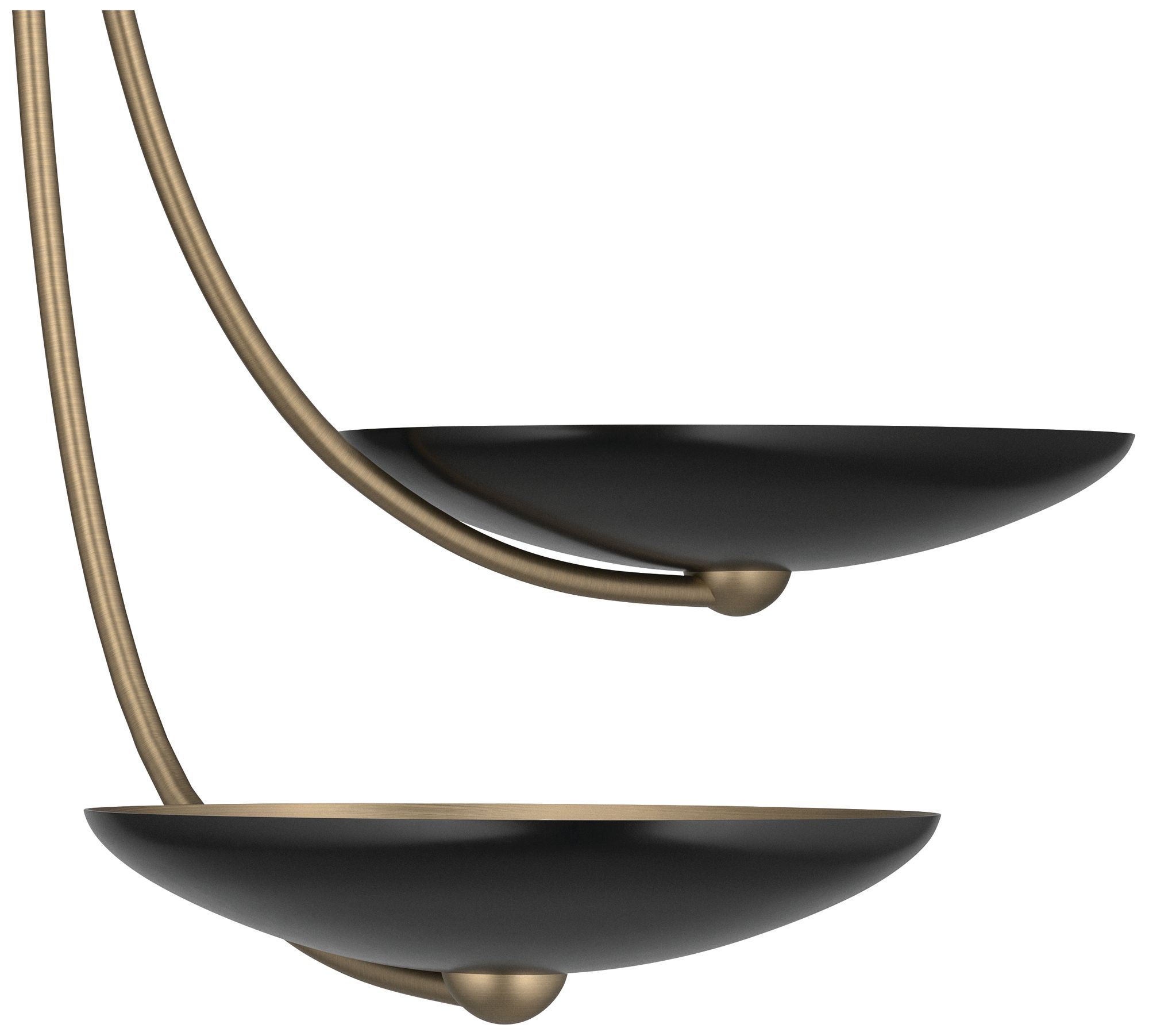 Image 5 Kichler Palmela 32" 4-Lt Chandelier in Champagne Bronze finish Black outer more views