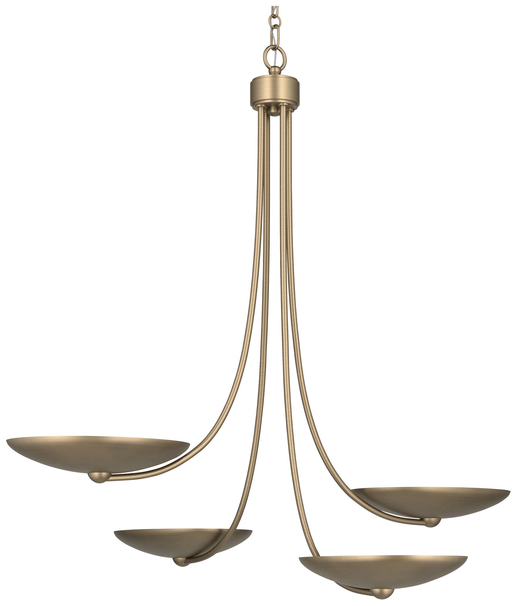 Image 6 Kichler Palmela 32" 4-Lt Chandelier in Champagne Bronze more views