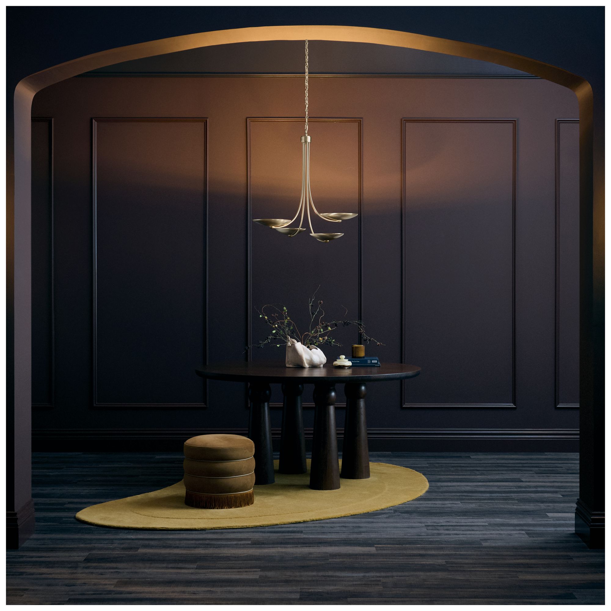 Kichler Palmela 32" 4-Lt Chandelier in Champagne Bronze