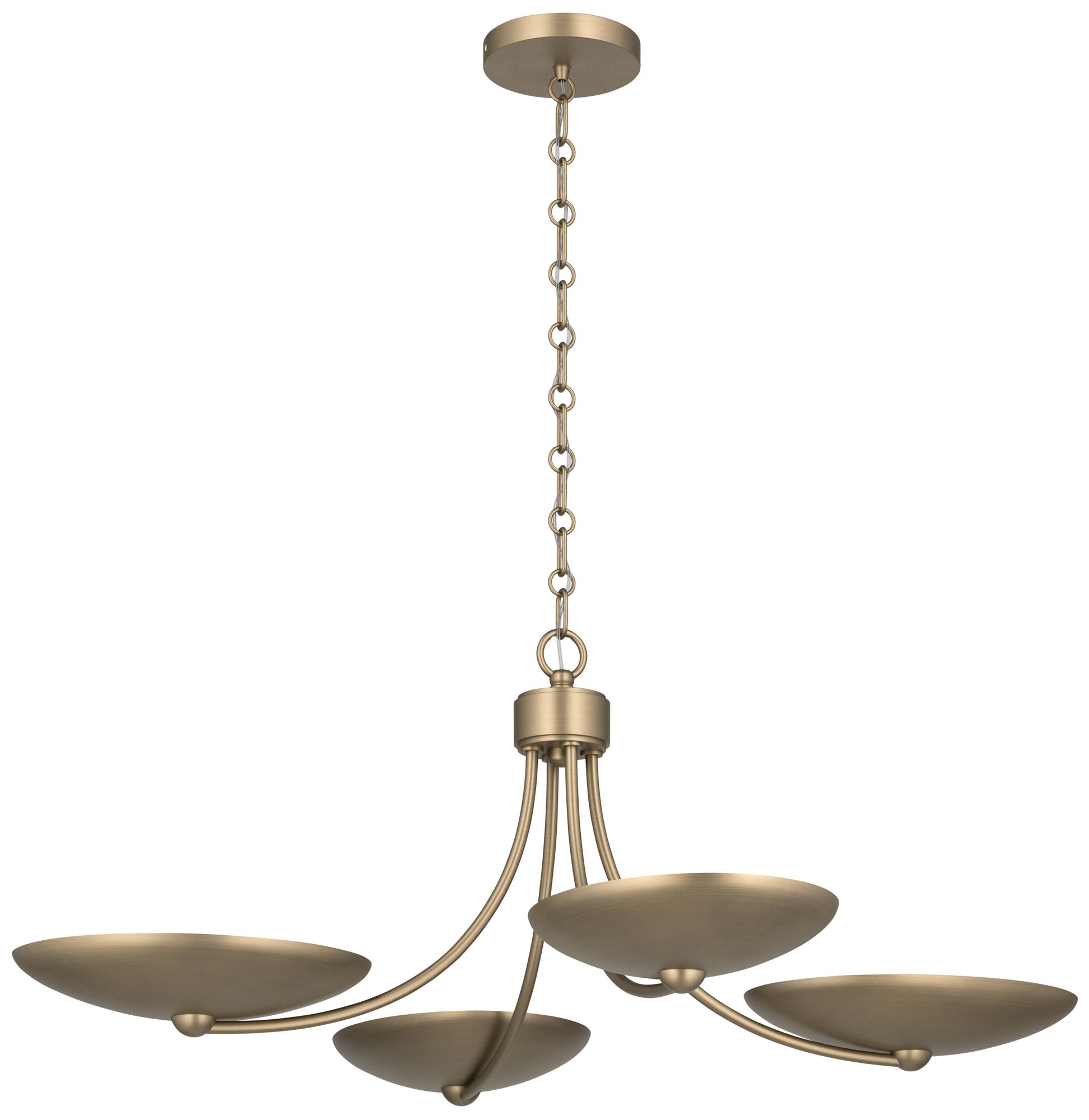 Kichler Palmela 32" 4-Lt XL Convertible Chandelier in Champagne Bronze