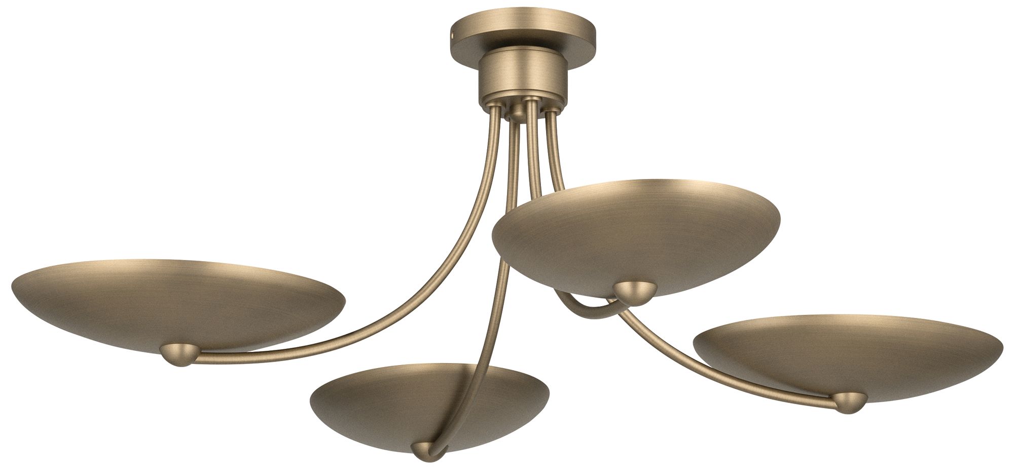 Image 3 Kichler Palmela 32" 4-Lt XL Convertible Chandelier in Champagne Bronze more views