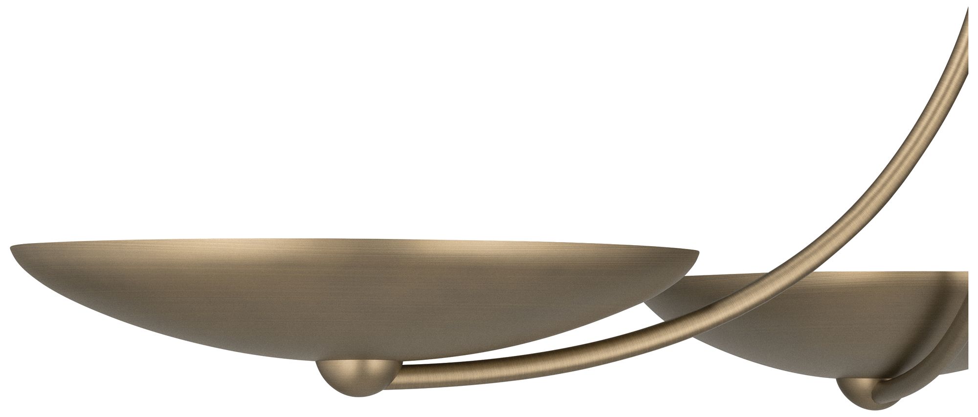 Image 5 Kichler Palmela 32" 4-Lt XL Convertible Chandelier in Champagne Bronze more views