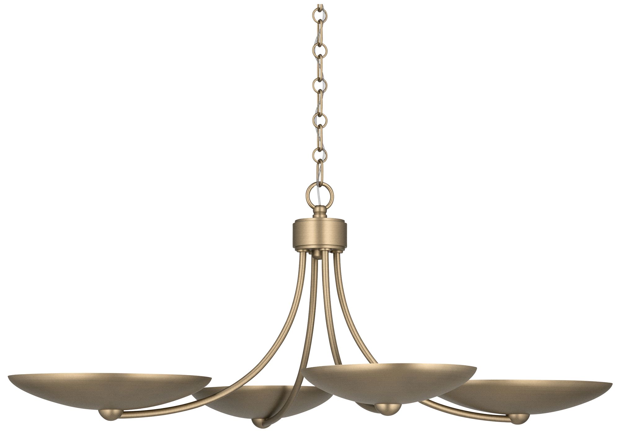 Image 6 Kichler Palmela 32" 4-Lt XL Convertible Chandelier in Champagne Bronze more views