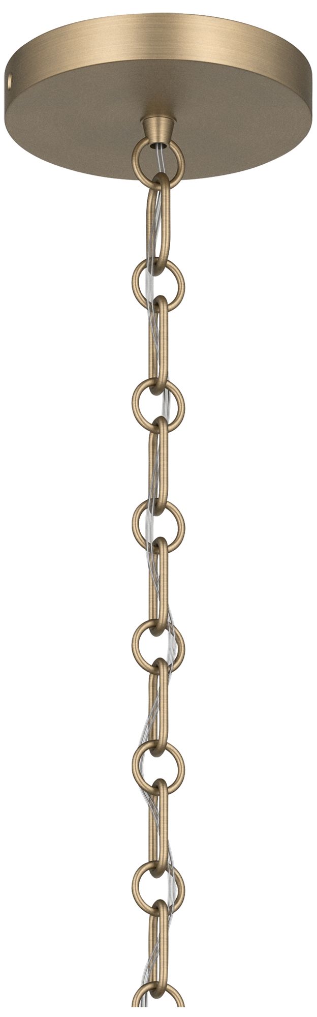 Image 7 Kichler Palmela 32" 4-Lt XL Convertible Chandelier in Champagne Bronze more views